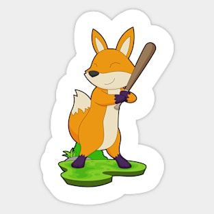 Fox Baseball Baseball bat Sticker